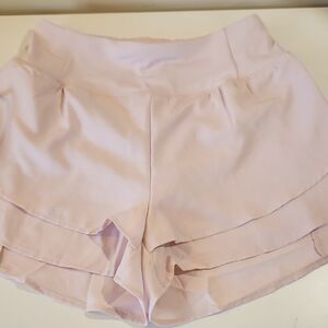 Simply Southern Pink Layered Athletic Shorts